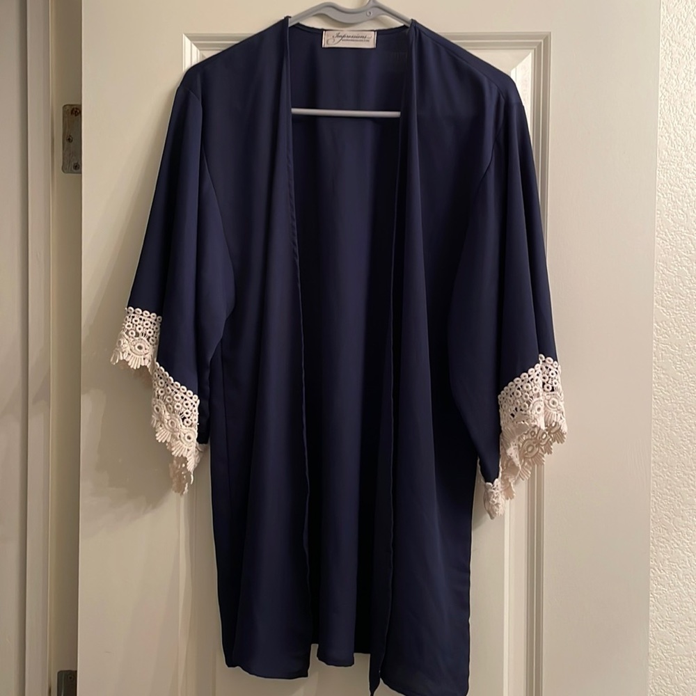 Lace Blue Cardigan
